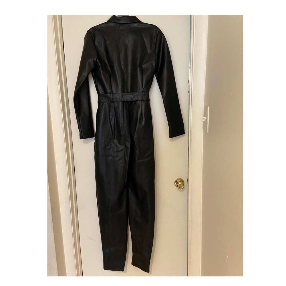 Black leather jumper - misguided - Picture 2 of 2